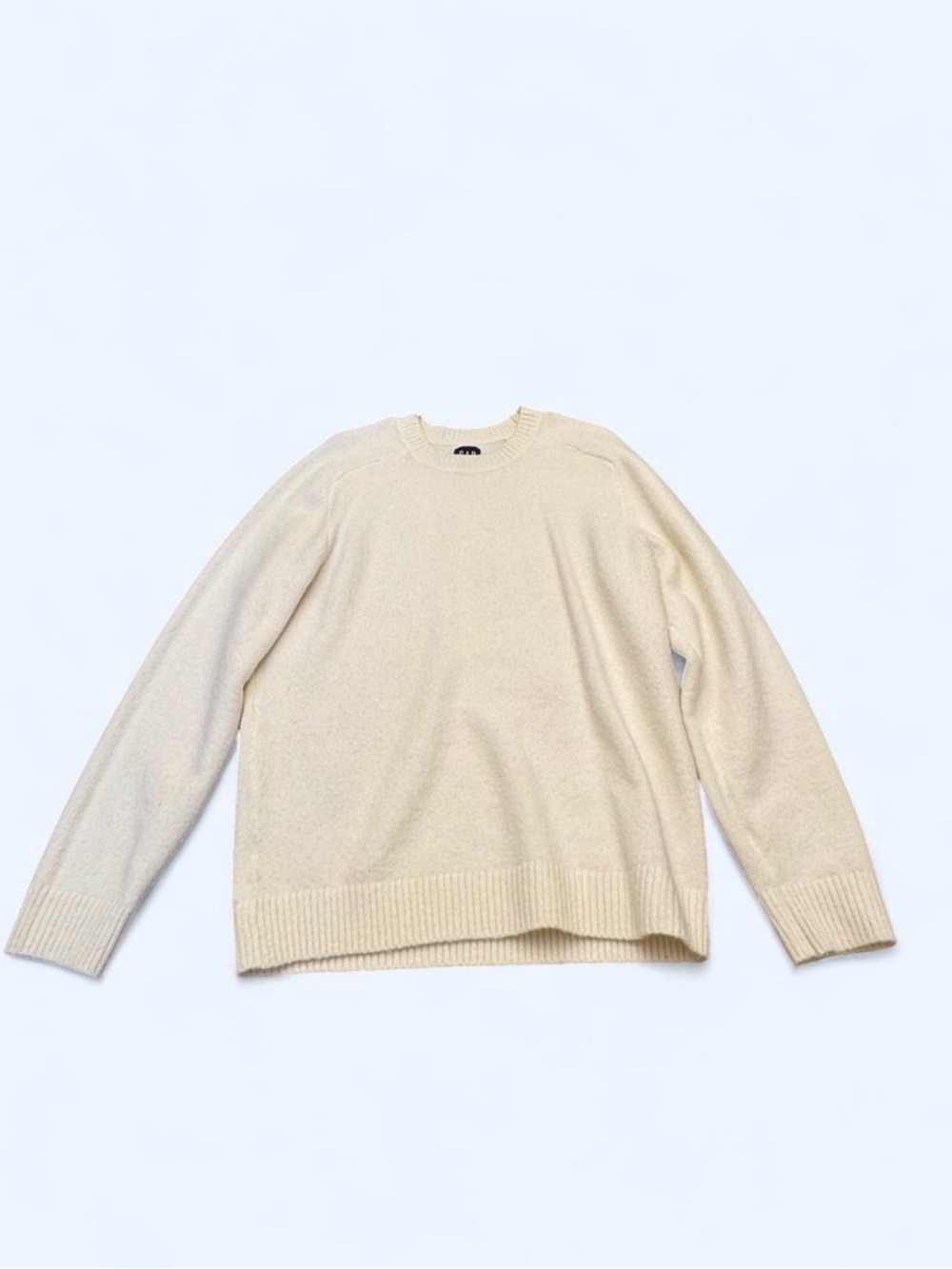 GAP Women's Cream Turtleneck-Style Crew Sweater